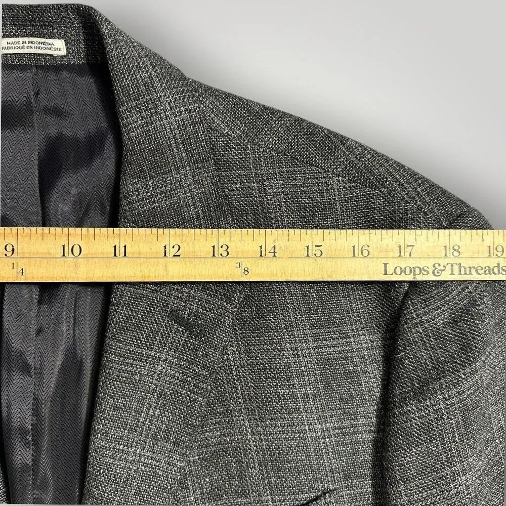 JOSEPH ABBOUD Mens Blazer Sport Coat Two Button Jacket 42R Italian Linen/Wool